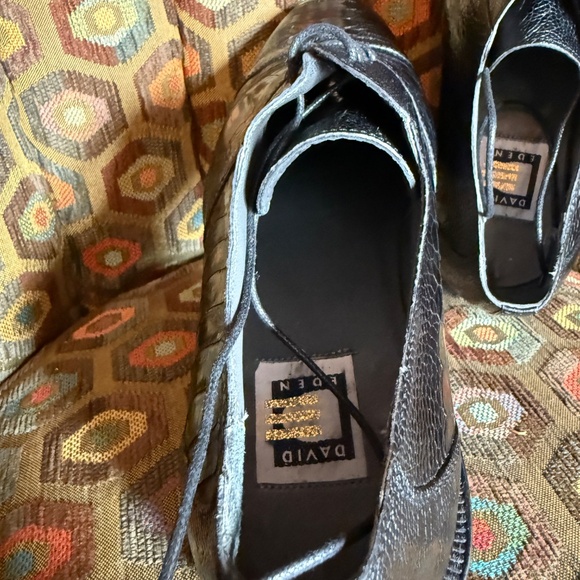 David Eden ostrich leg black "SALOMON" men's 9 Vero Cuoio - Picture 15 of 16